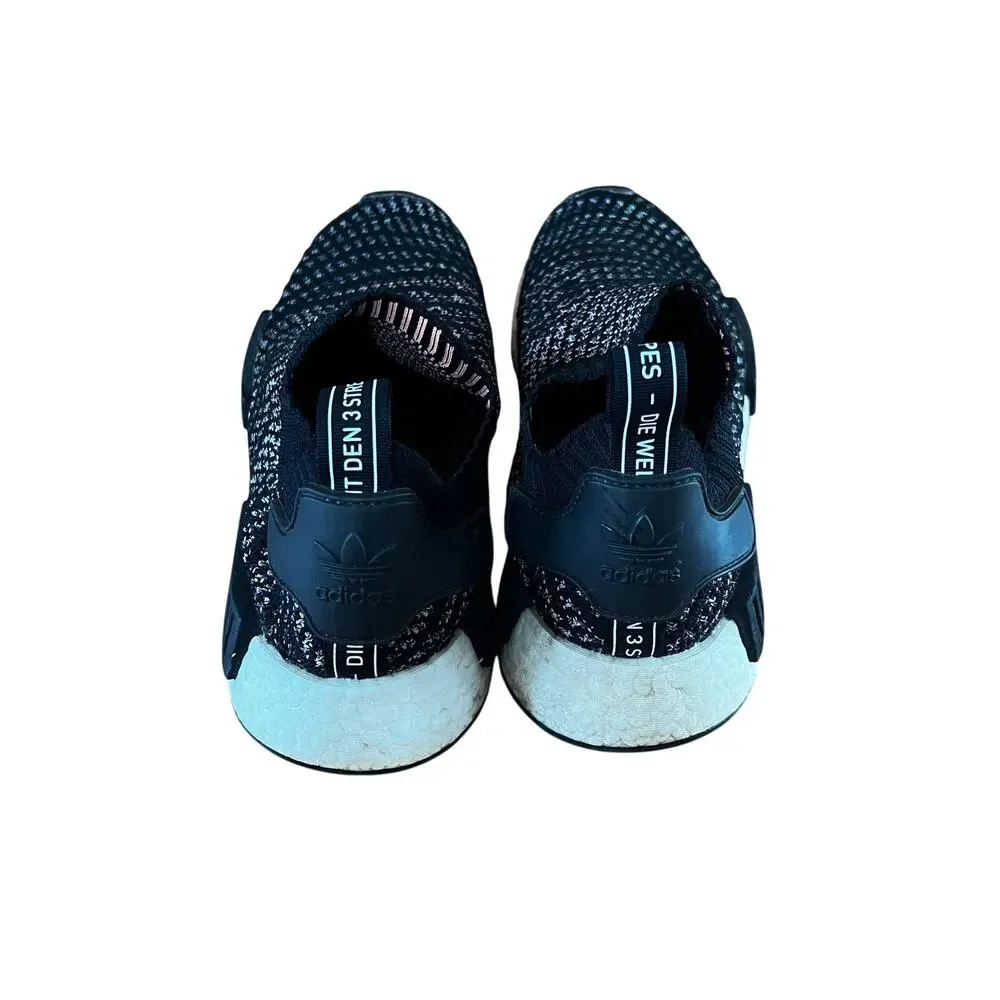 Adidas NMD R1 STLT Primeknit 'Core Black/Pink' NO LACES | Men’s 10